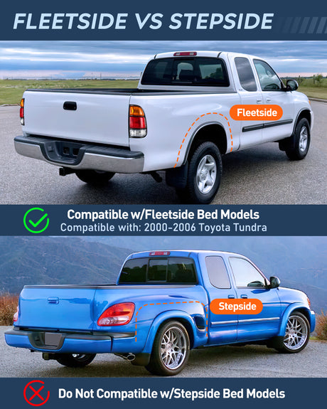 Nilight Taillight Assembly Compatible with 2000 2001 2002 2003 2004 2005 2006 Toyota Tundra Tail Light OE Style Rear Lamp Replacement Driver and Passenger Side