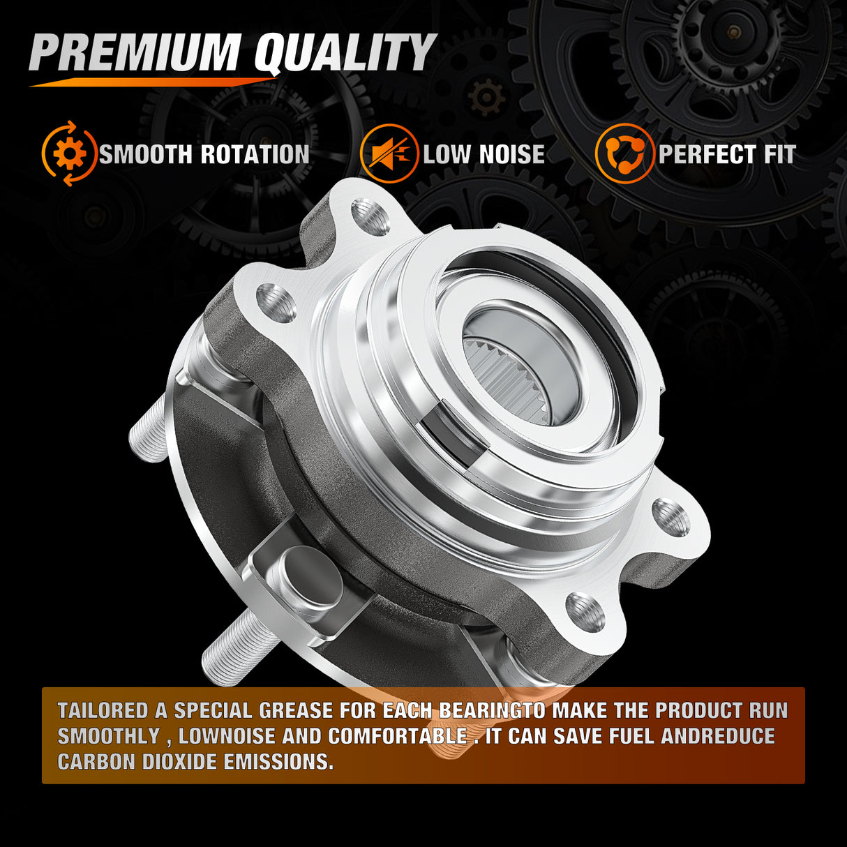 Nilight Front Wheel Hub Bearing Assembly for Nissan Altima 2007-2013 2014 2015 2016 2017 2018, Murano 2009-2018, Maxima 2009-2019, Pathfinder 2013-2019, Infiniti QX60 2013-2017, OEM 513296