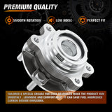 Nilight Front Wheel Hub Bearing Assembly for Nissan Altima 2007-2013 2014 2015 2016 2017 2018, Murano 2009-2018, Maxima 2009-2019, Pathfinder 2013-2019, Infiniti QX60 2013-2017, OEM 513296