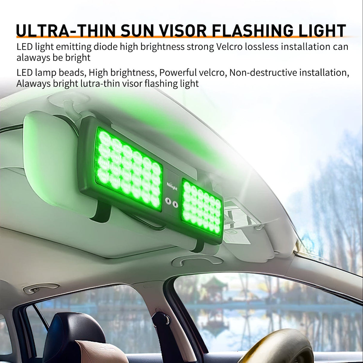 led strobe light 48 LED Green Emergency Warning Strobe Lights