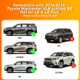 2014 2015 2016 2017 2018 2019 Toyota Highlander XLE Limited SE Aluminum Heavy Duty Roof Rack Cross Bars