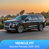 Rain Guards Vent Window Visors for Hyundai Palisade 2020 2021 2022 2023 2024 2025, in-Channel Rain Guards, Original Window Deflectors-4PCS