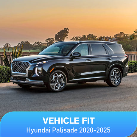 Rain Guards Vent Window Visors for Hyundai Palisade 2020 2021 2022 2023 2024 2025, in-Channel Rain Guards, Original Window Deflectors-4PCS
