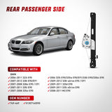 Nilight 749-469 Rear Passenger Side Power Window Regulator,Compatible with BMW E90 E91 323i 325i 325xi 328i 328i xDrive 330i 330xi 335i 335xi M3 2006 2007 2008 2009 2010 2011