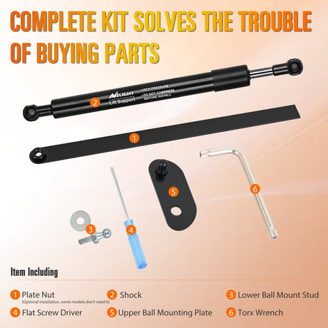 Vehicle Parts & Accessories Pickup Tailgate Assist Shock for 06-08 Lincoln Mark & 04-14 Ford F150, Truck Tail Gate Lift Assist Tailgate Shock Damper fit for Lincoln Mark LTS 2006-2008, Ford F-150 2004-2014