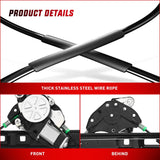 Nilight 741-485 Power Window Regulator/Motor Front Passenger Side Compatible with BMW E46 325i 328i 330i 1999 2000 2001 2002 2003 2004 2005 Sedan