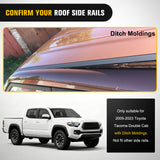 Aluminum Roof Rack Cross Bars Fit for Toyota Tacoma Double Cab 2005 2006 2007 2008 2009 2010 2011 2012 2013 2014 2015 2016 2017 2018 2019 2020 2021 2022 2023