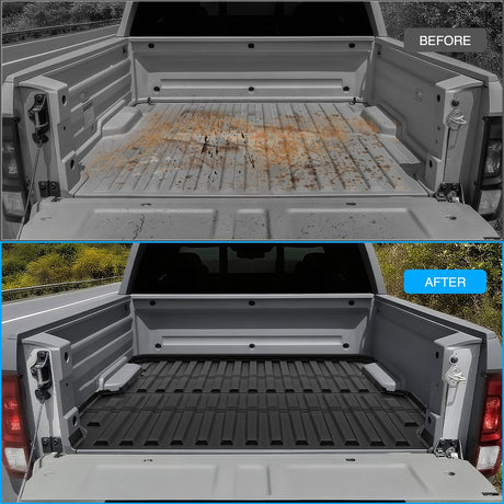 Nilight Truck Bed Mat 5.3 FT for 2017-2025 Honda Ridgeline, TPE Heavy-Duty Pick-up Bed Liner for Honda Accessories, Anti-Slip Texture, All Weather Protection