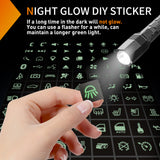 Nlight 249PCS Night Glow Sticker for Rocker Switch Panel DIY Luminous Pattern Text Label in The Dark Toggle for Dashboard Boat RV Car Truck Vehicle