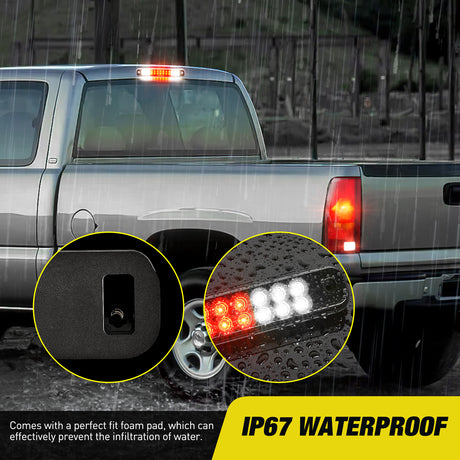 Third Brake Light Third Brake Light Tail High Mount 3rd Stop Cargo Reverse Lights Smoked Lens Compatible with Chevy GMC C/K Series 1500 2500 3500 1988-2000 Chevrolet Blazer 1992 1993 Chevy Silverado 1994-1998