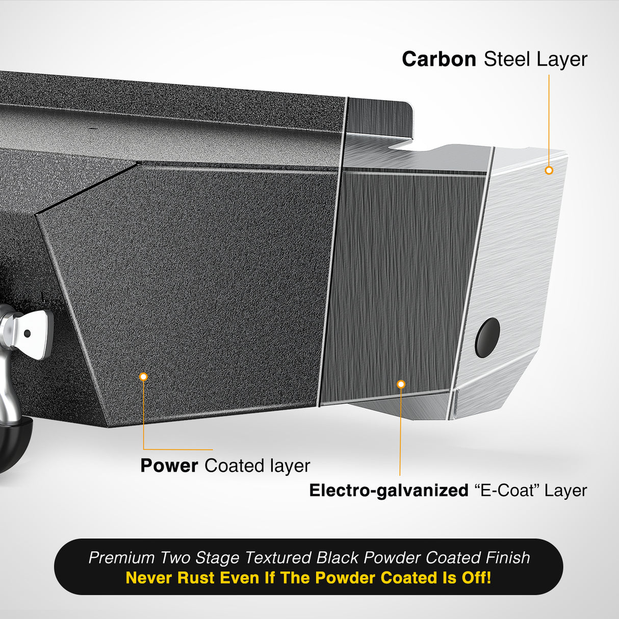 Nilight Rear Step Bumper Compatible with 2011 2012 2013 2014 2015 2016 3rd Gen Ford F250 F350 F450 Super Duty Pickup Truck Bumper with LED Lights, Sensor Holes and D-rings