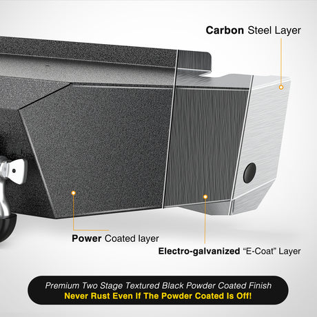 Nilight Rear Step Bumper Compatible with 2011 2012 2013 2014 2015 2016 3rd Gen Ford F250 F350 F450 Super Duty Pickup Truck Bumper with LED Lights, Sensor Holes and D-rings