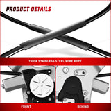 Nilight 741-579 Window Regulator and Motor Rear Passenger Side Compatible with Cadillac Escalade/Chevy Avalanche/Silverado/GMC Sierra Yukon 1500 2500 3500 2000 2001 2002 2003 2004 2005 2006 2007