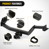 2 Inch Receiver Tow Hitch for 2020-2025 KIA Telluride All Styles
