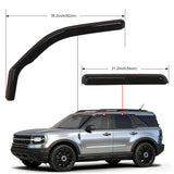 Rain Guards Rain Guards for Ford Bronco Sport 2021 2022 2023 2024 Original Window Deflectors,Vent Window Visors-4PCS