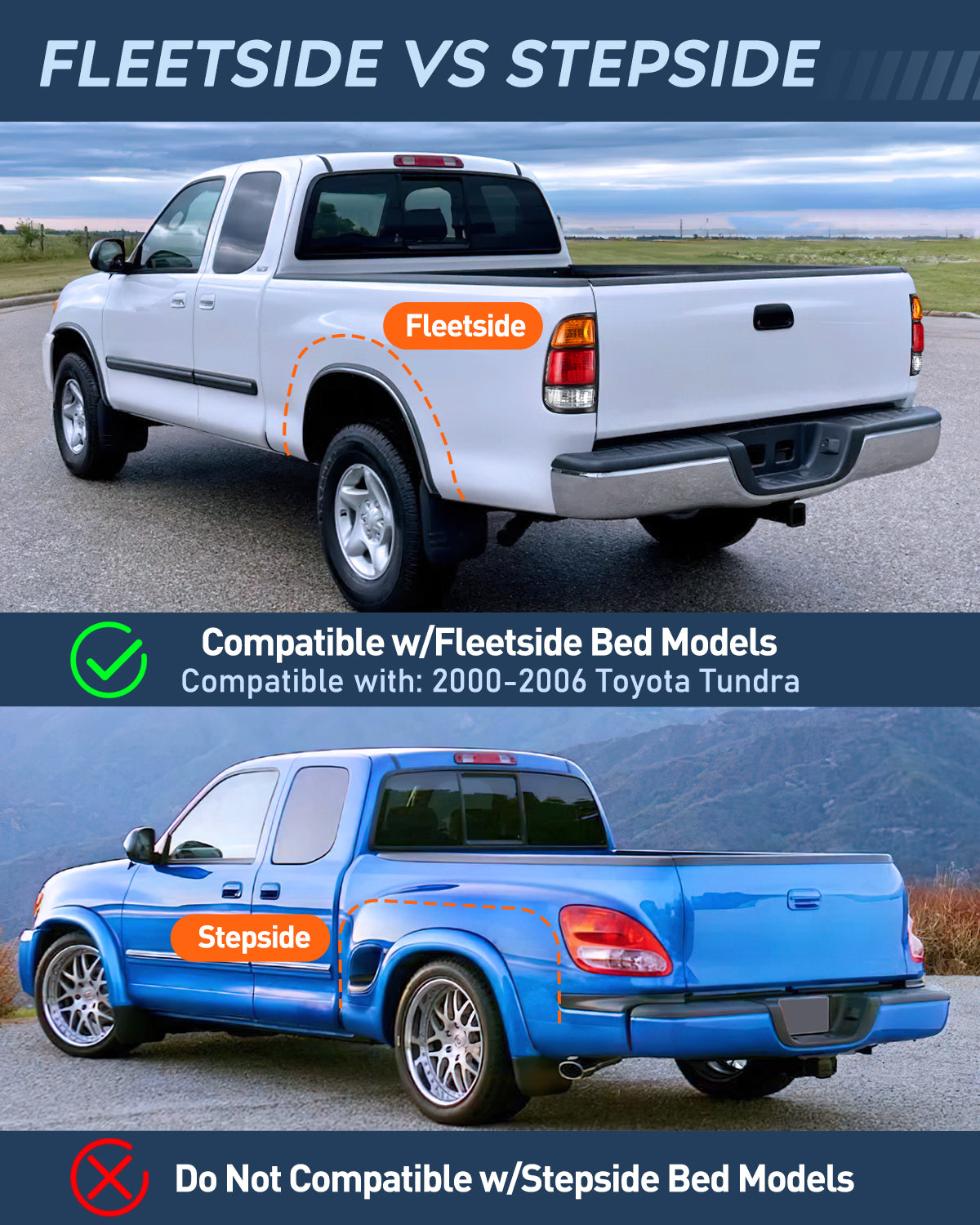 Taillight Assembly Compatible with 2000 2001 2002 2003 2004 2005 2006 Toyota Tundra Tail Light OE Style Rear Lamp Replacement Left Driver Side