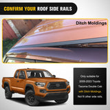 Nilight Aluminum Roof Rack Cross Bars Fit for Toyota Tacoma Double Cab 2005-2023