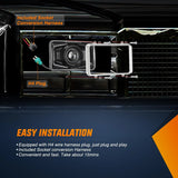 4x6Inch LED Hi/Lo Sealed Beam Headlights 60W H4651 H4652 H4656 H4666 H6545 Black 4Pcs Nilight