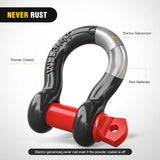 5/8 Inch D-Ring Shackle 2 Packs Nilight