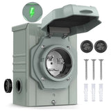 50 Amp 3 Prong Generator Power Inlet Box Nilight