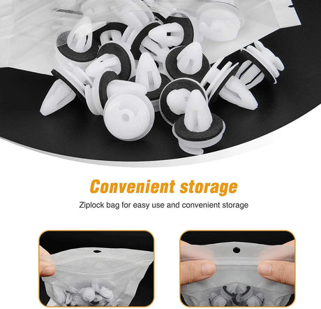 retainer clips 50 Pcs Head 18mm Hole 9mm Car Door Trim Panel Retainer Clips For BMW