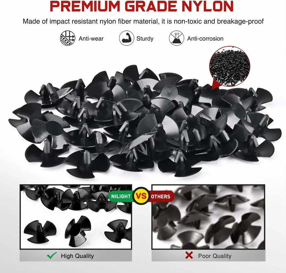 retainer clips 50 Pcs Head 30mm Hole 8.7mm Hood Insulation Push-Type Retainer Clips For Chrysler 4878883AA Dodge 1996-2005 Neon 2009-On Jeep Grand Cherokee