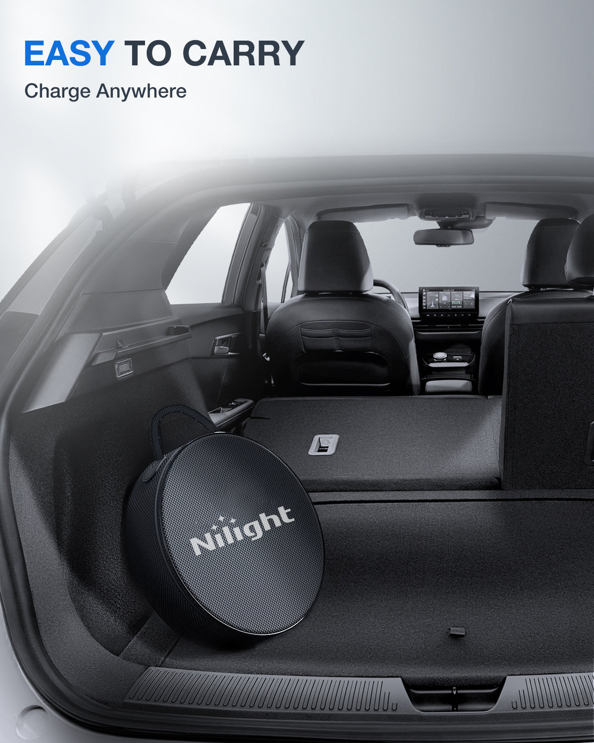 Nilight EV Charger Level 2, 40 Amp 240V, 25ft Cable SAE J1772 Portable Electric Car Charger with NEMA 14-50P Plug, Adjustable Current/Delay Timer