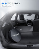 Nilight EV Charger Level 2, 40 Amp 240V, 25ft Cable SAE J1772 Portable Electric Car Charger with NEMA 14-50P Plug, Adjustable Current/Delay Timer