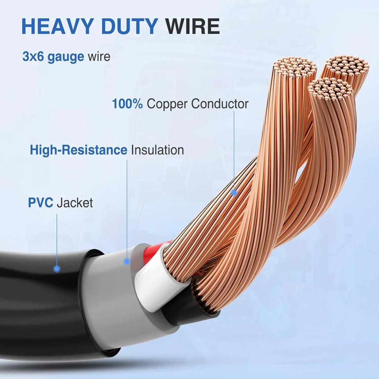 50AMP to 50AMP 3 Prong EV Charger Adapter Cord Nilight