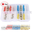 Connectors Assortments 50pcs Solder Seal Wire Connector Kit