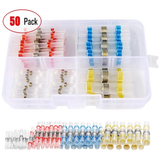 Connectors Assortments 50pcs Solder Seal Wire Connector Kit
