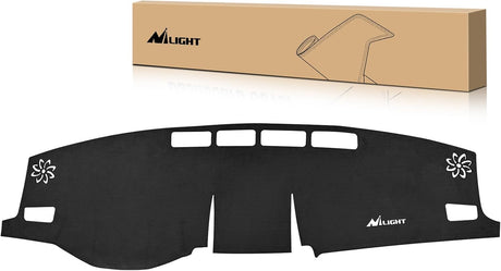 Dash Cover for Toyota Rav4 2019 2020 2021 2022 2023 2024, Custom Fit Suede Dashboard Mat Non‑Slip Sunshade Glare Protector Interior Accessories Black