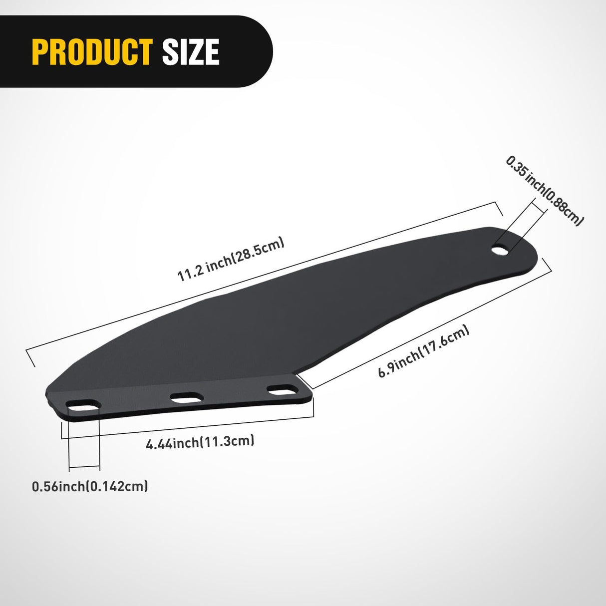 50 inch Curved LED Light Bar Bracket Mounting Upper Windshield Roof Cab Brackets Compatible with Ford Ranger 1993-2011 Pickup 4-Door or 2-Door