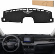 Dash Cover for Ford Maverick 2022-2024, Custom Fit Suede Dashboard Mat Non‑Slip Sunshade Glare Protector Interior Accessories Black