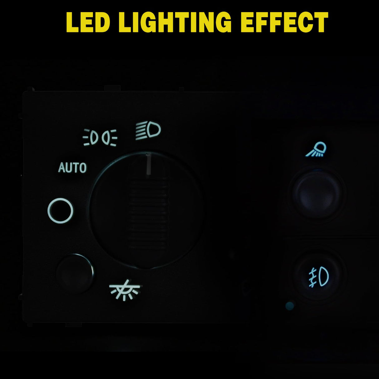 Headlight Dimmer Switch and Cargo Fog Light Switch Compatible with 2003 2004 2005 2006 2007 Chevy Avalanche Silverado Suburban Tahoe GMC Sierra Yukon Hummer H2 2003-2006 Cadillac Escalade