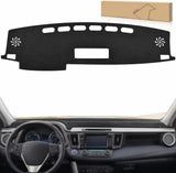 Dash Cover for Toyota Rav4 2014-2018, Custom Fit Suede Mat | Non-Slip Backing, Reduce Sun Glare and Protect the Dashboard from UV Exposure