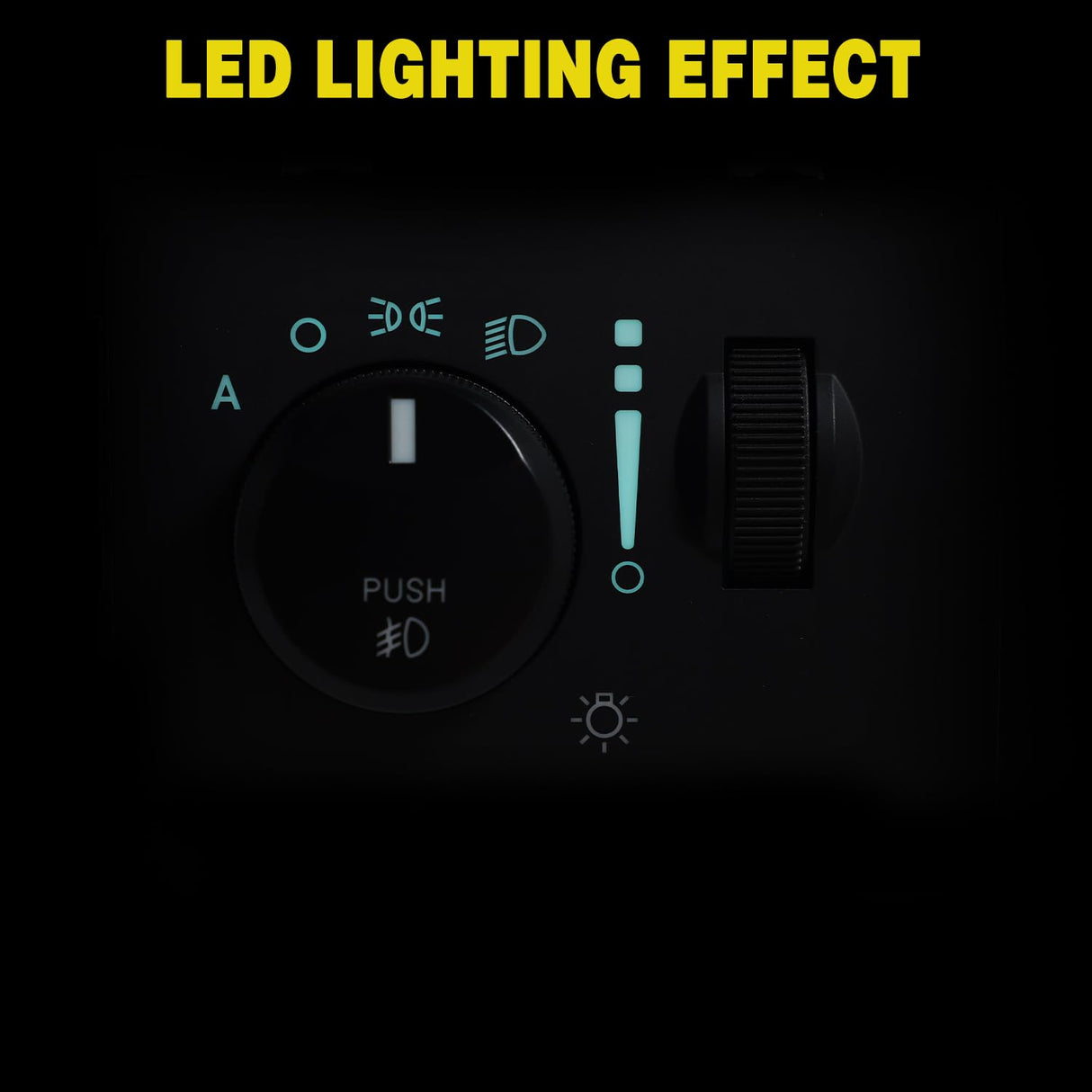 Headlight Dimmer Switch Compatible with 2005 2006 2007 2008 2009 2010 2011 Chrysler 300 2006-2012 Dodge Charger 2008-2011 Challenger 2005-2008 Magnum with Blue LED Light