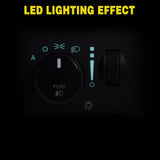 Headlight Dimmer Switch Compatible with 2005 2006 2007 2008 2009 2010 2011 Chrysler 300 2006-2012 Dodge Charger 2008-2011 Challenger 2005-2008 Magnum with Blue LED Light