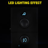 Fog Light and Cargo Lamp Switch Compatible with 2003 2004 2005 2006 Chevy Silverado 1500 2500 3500 Avalanche 1500 2500 2003-2006 GMC Sierra 1500 2500 3500 Cadillac Escalade w/Blue LED
