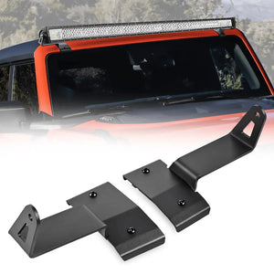 52 Inch Straight LightBar Over-Windshield Mounts For 2021-2023 Ford Bronco 2/4 Door