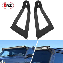 52 Inch Curved Light Bar Bracket at Upper Windshield Roof Cab for 1984-2001 Jeep Cherokee XJ & 1986-1992 Comanche MJ (Pair)