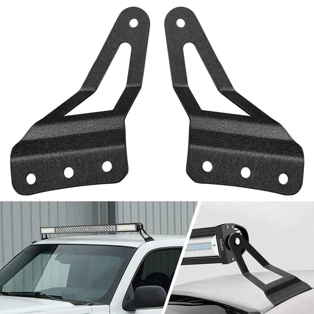 YUEHE 52-inch Curved LED Light Bar + Mounting Brackets For Chevy Silverado 99-06