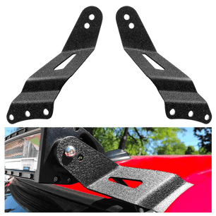 Mounting Accessory 52” Curved Light Bar Mount Bracket at Upper Windshield Roof Cab for 1999-2006 Chevy Silverado Suburban Avalanche Tahoe & GMC Yukon Sierra (Pair)