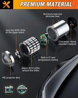 57LED 1157 Red 2057 2357 BAY15D 7528 LED Bulb (Pair) Nilight