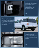 Nilight Taillight Assembly Compatible with 2000 2001 2002 2003 2004 2005 2006 Chevy Tahoe Suburban GMC Yukon Tail Light OE Style Rear Lamp Replacement Driver and Passenger Side