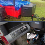 Rocker Switch 5Gang 3Pin Blue Rocker Switch Panel