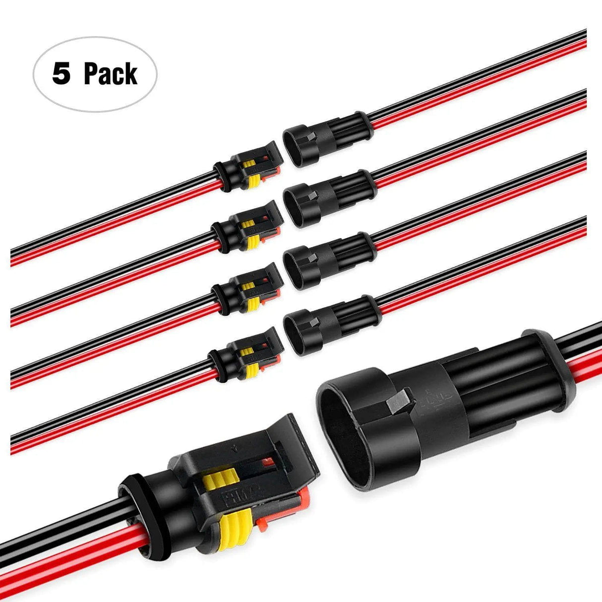 accessory 5Pack 2-Pin Way 16AWG Wire 1.5mm Series Terminal Connector