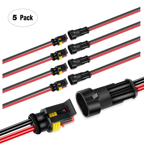 accessory 5Pack 2-Pin Way 16AWG Wire 1.5mm Series Terminal Connector