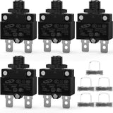 5Pcs 5Amp Terminals Circuit Breaker Nilight