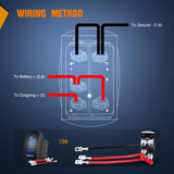 5Pin Laser On/Off SPST Bed Lights Rocker Switch Blue Nilight